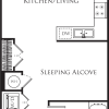 Floor plan: Studio B