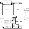 Floor plan: 2 Bed/2 Bath