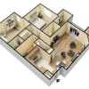 Floor plan: B4 - 2 Bedroom - 2 Bathrooms