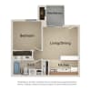 Floor plan: One Bedroom