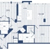 Floor plan: 2 Bed/2 Bath-H2C