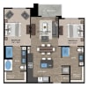 Floor plan: 2+2B