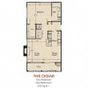 Floor plan: Cedar - Renovated