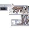 Floor plan: C2 - (Garage Included with Rent) 