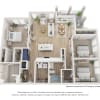 Floor plan: The Corolla 3BD 2BA