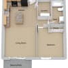 Floor plan: One Bedroom