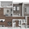 Floor plan: The Cardinal 2 Bedroom