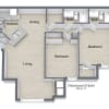 Floor plan: Two Bedroom