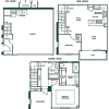 Floor plan: 3 bed 2 Bath