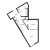 Floor plan: Open 1x1 - O4