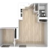 Floor plan: 1 Bedroom Ranch, Medium