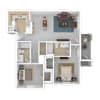 Floor plan: 2 Bedroom 2 Bathroom