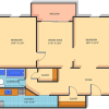 Floor plan: Two Bedroom