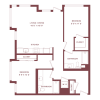Floor plan: B2D-W