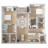 Floor plan: 2 Bedroom Deluxe	