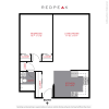 Floor plan: Plan A1 - One Bedroom