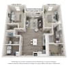 Floor plan: 2BD / 2BA