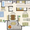 Floor plan: 1X1 Classic