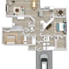 Floor plan: C1 Lower w Garage