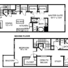 Floor plan: 3x2.5 C2 Renovated