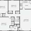 Floor plan: 3 Bedroom / 2 Bath