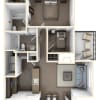 Floor plan: 2 Bedroom 2 Bath