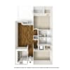 Floor plan: 2 Bed 2 Bath