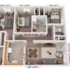 Floor plan: 3 Bedroom 2 BTH