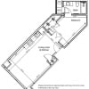 Floor plan: 1BR 1G