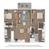 Floor plan: B1C