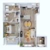 Floor plan: 1C ANSI