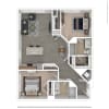 Floor plan: C17 - 2 bed/2 bath