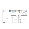 Floor plan: 2x1 - D1