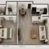 Floor plan: 1 Bed 1 Bath
