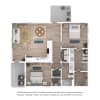 Floor plan: Cottage B2