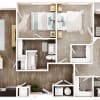 Floor plan: 3BR/3BA - C1
