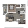 Floor plan: 1bd/1ba