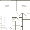 Floor plan: One Bedroom Deluxe B