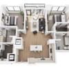 Floor plan: 2BR-2