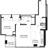 Floor plan: 1 Bed/1 Bath-12