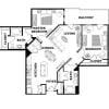 Floor plan: Two Bedroom Two Bathroom