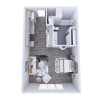Floor plan: Studio - 1A