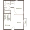 Floor plan: One Bedroom