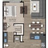Floor plan: 1+1B