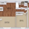Floor plan: Two Bedroom