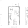 Floor plan: Tennyson  1 Car Front - 3 Bed / 2.5 Bath TH