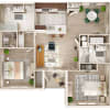 Floor plan: 2 Bedroom