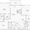 Floor plan: 2 bed/2 bath-1347 sqft