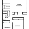 Floor plan: 2X1 A