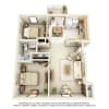 Floor plan: 2nd Floor 2 Bedroom